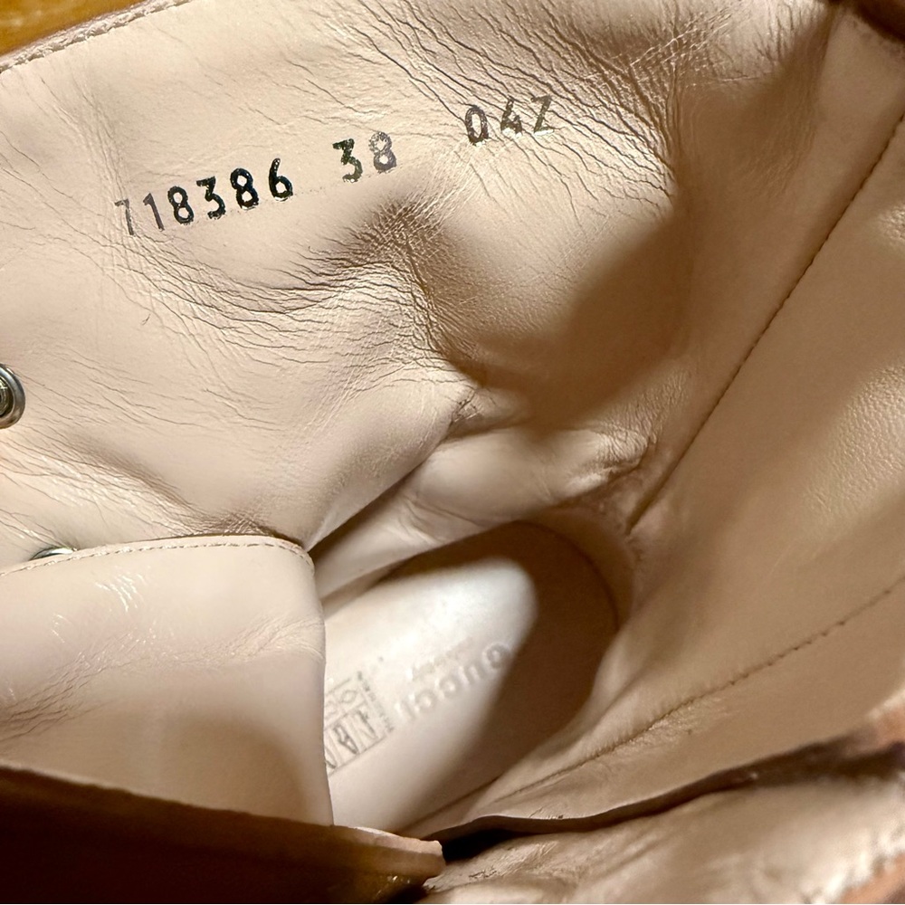 Gucci GG Matelassé leather combat boots - Picture 4 of 4